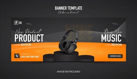 Premium Vector | Banner template for electronic products