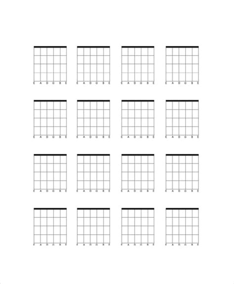 Blank Guitar Chord Chart Template - 5+ Free PDF Documents Download | Free & Premium Templates