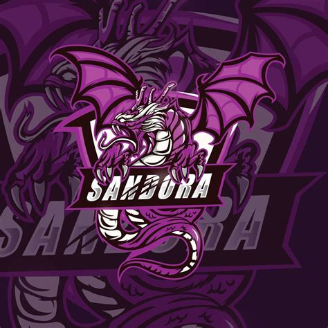 Sandora Dragon Esport Logo Gaming 10682844 Vector Art at Vecteezy