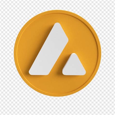 Premium PSD | Avalanche coin logo cryptocurrency high resolution 3d ...