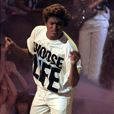 CHOOSE LIFE T Shirt George Michael WHAM Replica Retro 80s Fancy Dress ...