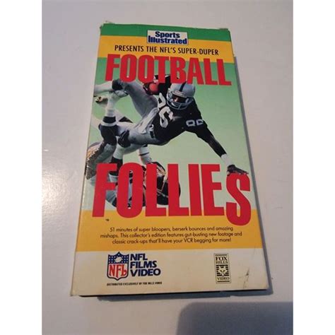 Other | The Very Best Of Football Follies Vhs Sports Illustrated Nfl ...