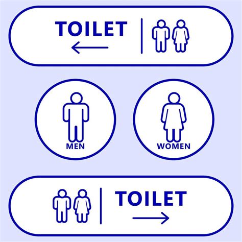 Toilet sign design. Vector Illustration. 20715740 Vector Art at Vecteezy