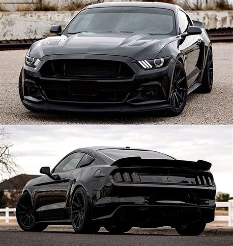 Matte Black Ford Mustang 2017 | Convertible Cars