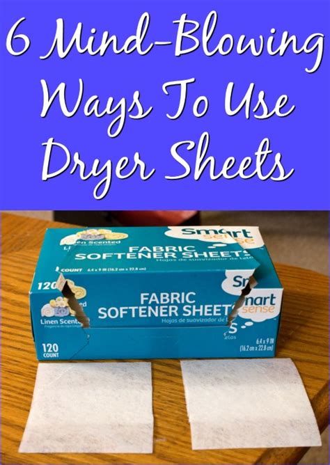 6 Mind-Blowing Ways To Use Dryer Sheets - DIY & Crafts