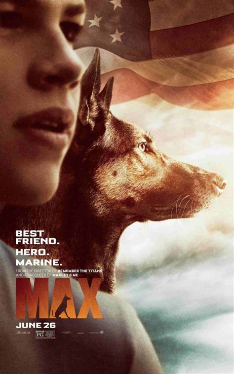 Max is a hero dog that served in the U.S. Marines