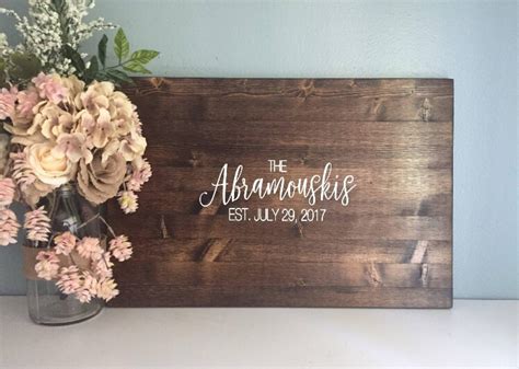 Rustic Wedding Guest Book Alternative /Calligraphy Name Design/Rustic Wedding Decor Wood Guest ...