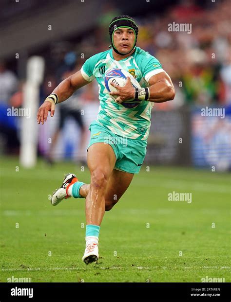 South Africa's Cheslin Kolbe during the 2023 Rugby World Cup Pool B match at the Stade de ...