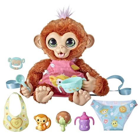 furReal Piper, My Baby Monkey Interactive Animatronic Toy, 50+ Sounds and Reactions, for Kids ...