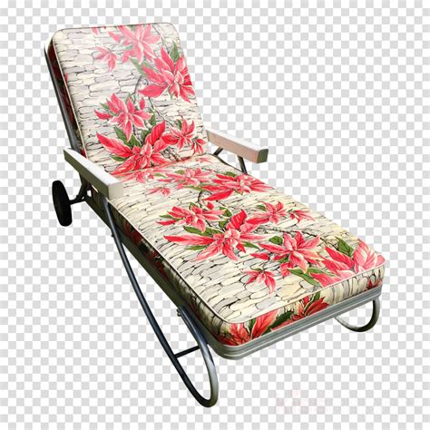 Patio Furniture - Vintage Aluminum Patio Lounger Clipart Chaise Longue, Transparent Png ...