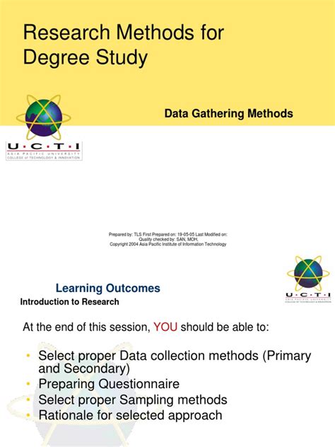 Data Gathering Methods | Sampling (Statistics) | Survey Methodology