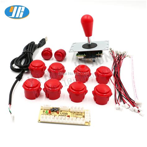 DIY arcade joystick handle set kits with 8 Way Joystick Push buttons ...