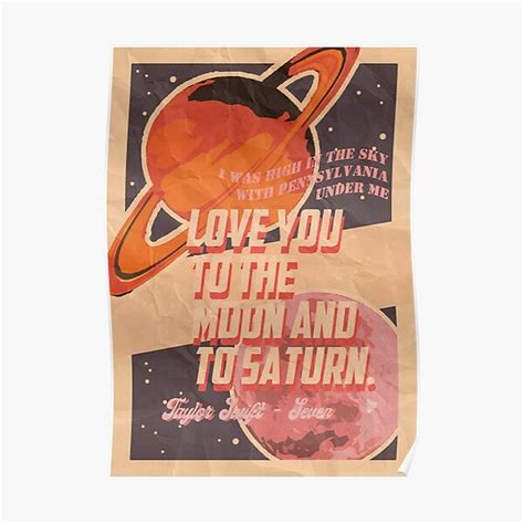 "Love You To The Moon nd To Saturn" Poster for Sale by debbieyanes2 ...