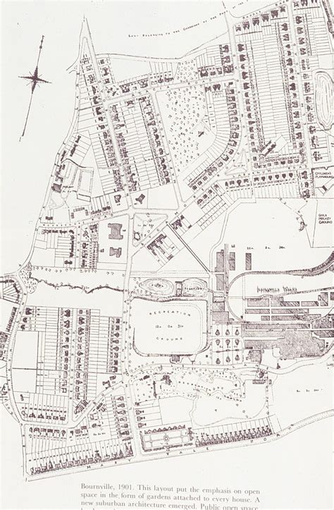 Map of Bournville 1901 | Bournville was a community created … | Flickr