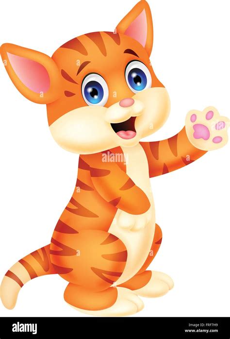 Cute baby cat cartoon Stock Vector Image & Art - Alamy