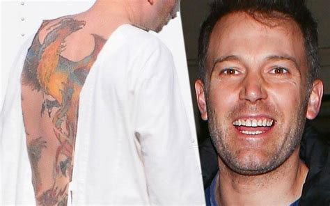 Ben Affleck Reveals Secret Meaning Behind Giant Back Tattoo