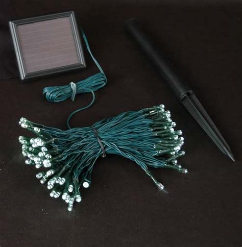 Warm White Solar Christmas lights with 100 Bulbs - Novelty Lights Inc