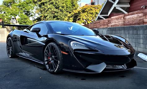 Black Mclaren 570S With a Custom Wing Setup By RDB