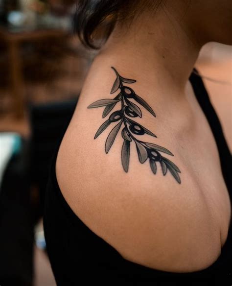 Olive Branch Tattoo Ideas For Peaceful And Tender People