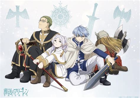 Frieren: Beyond Journey’s End Anime Reveals Hero Party Visual With Frieren, Himmel, Heiter, and ...