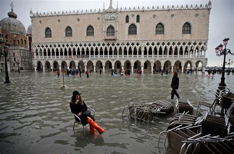 Venice Flooding: Pictures of City Under Historic High Waters