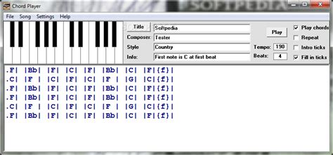 Chord Player 2.1 - Download, Screenshots