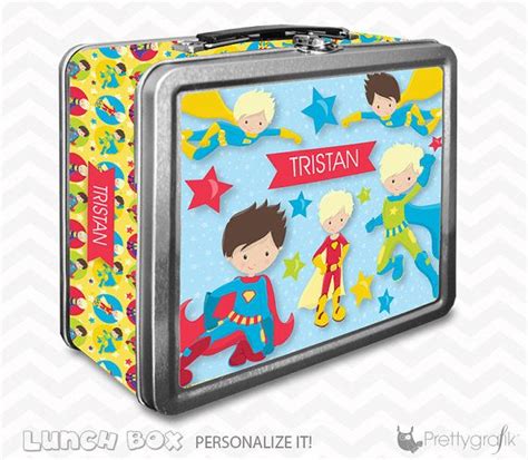 Superhero Lunch box personalized lunch box by PrettygrafikGifts | Superhero lunch box, Lunch box ...