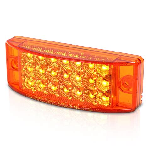 6" LED Trailer Clearance / Side Marker Light 21 Diode Rectangle 2 Red & 2 Amber | eBay