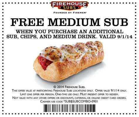 Pinned August 26th: Second sub #FREE with your meal Monday at Firehouse ...