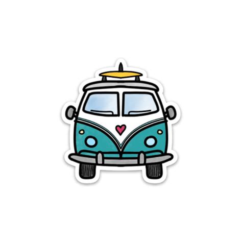 Retro Van - Sticker