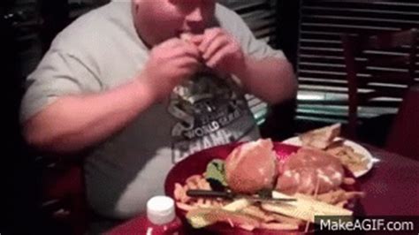 Fat Person Eating Gif