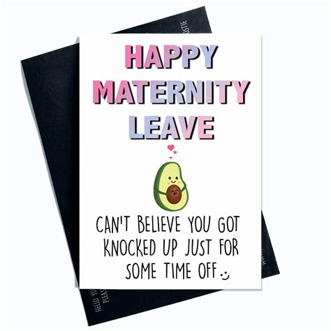 Maternity Leave Card