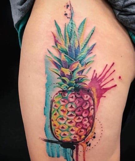 What Does a Pineapple Tattoo Mean? | TattooAdore