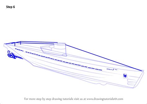 How to Draw a U-boat (Boats and Ships) Step by Step | DrawingTutorials101.com