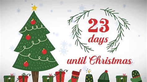 Xmas Counter // Days Until Christmas 23 - YouTube