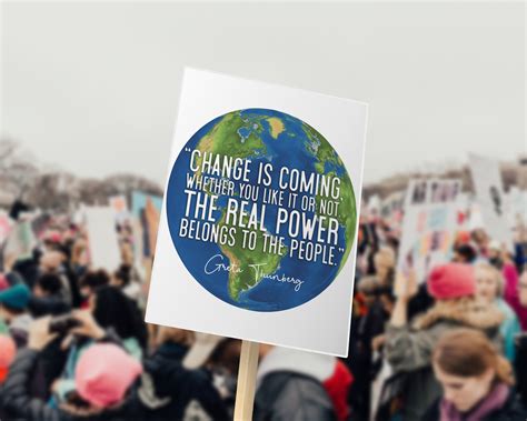 Climate Change Poster PRINTABLE Young Activist Art DIGITAL - Etsy