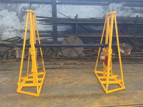 10 Ton Hydraulic Cable Drum Jacks Cable Jack Stand For Releasing Cables