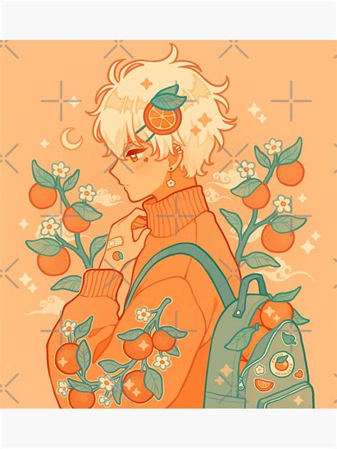 "orange boy" Poster for Sale by freshbobatae | Redbubble