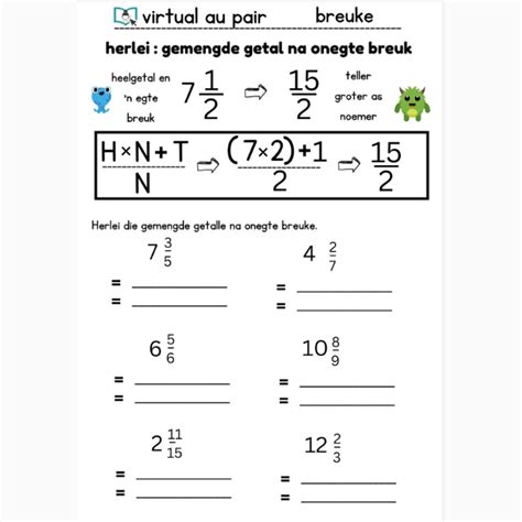 Wiskunde GR.4-5 Breuke Opsommingsboek met oefeninge • Teacha!