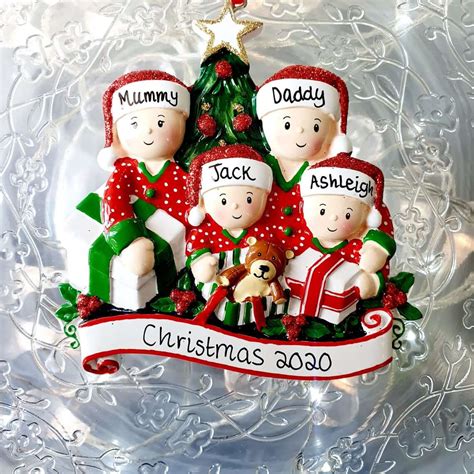 Personalised Christmas Family Character Bauble — Homebnc