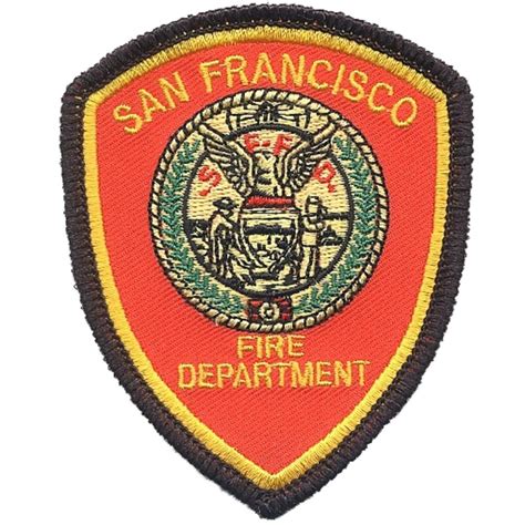 San Francisco Fire Department Patch - California (Iron on) 3" x 2.5 ...