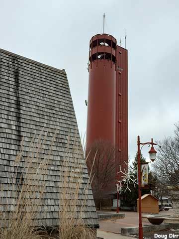 Peoria Heights, IL - Tower with Large Woodpecker