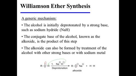 Williamson Ether Synthesis - YouTube