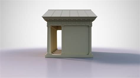 ArtStation - Roman Doric Temple | Game Assets