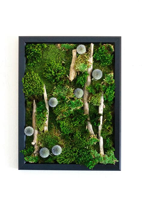 Moss Wall Art, Moss Art, Large Wall Art, Framed Art, Nature Room, Art ...