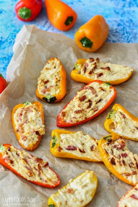 Sweet Pepper Poppers Recipe - Happy Foods Tube