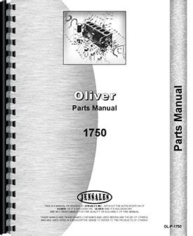 Oliver 1750 Tractor Parts Manual