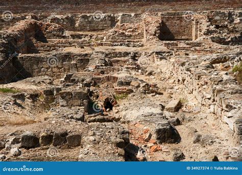 Scavi archeologici fotografia stock. Immagine di mattone - 34927374