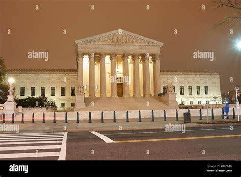 Supreme Court Building At Night