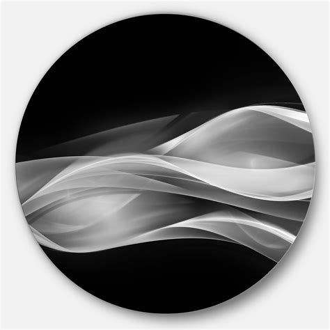 Designart Glittering Silver Pattern' Disc Abstract Circle Metal Wall ...